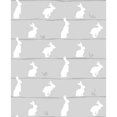 NextWall Bunny Trail Peel and Stick Wallpaper - 20.5 in. W x 18 ft. L