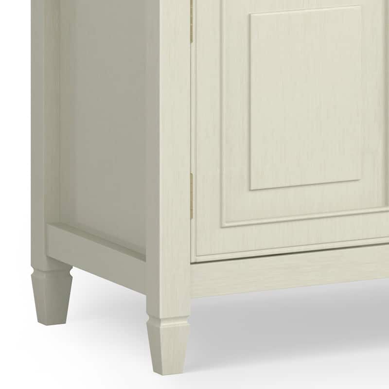 WYNDENHALL Hampshire SOLID WOOD 72 inch Wide Traditional TV Media Stand For TVs up to 80 inches - 72"w x 18"d x 24" h