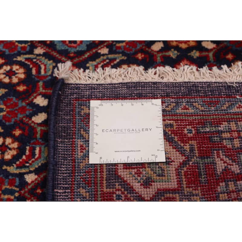 ECARPETGALLERY Hand-knotted Andelz Navy Wool Rug - 3'5 x 10'0