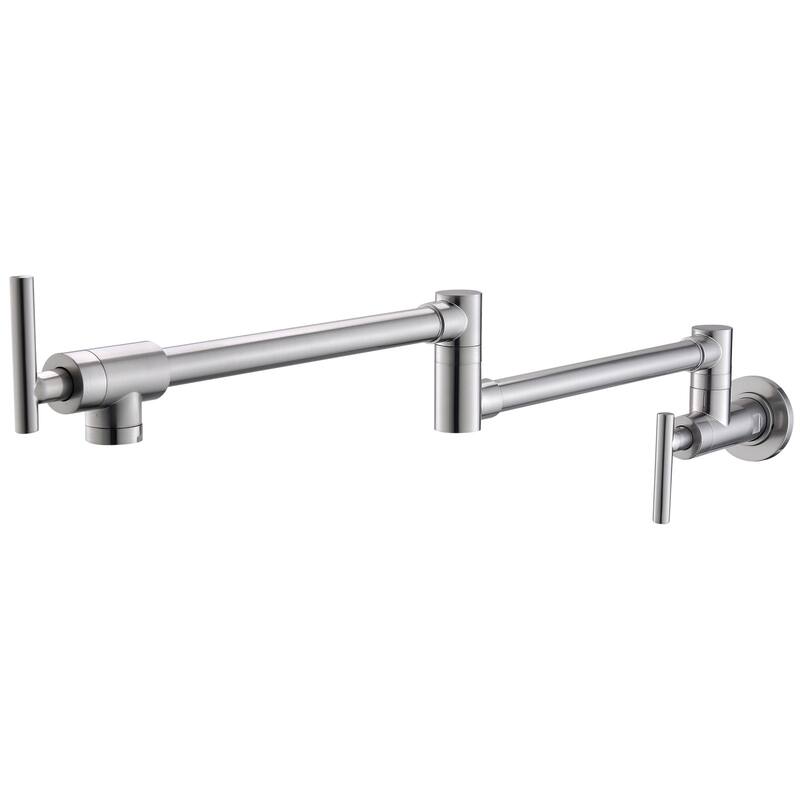 Wall-Mount Commercial Kitchen Folding Faucet Pot Filler Faucet