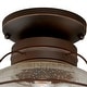 preview thumbnail 10 of 9, Vaxcel Lighting Chatham 1 Light Semi-Flush Mount Outdoor Ceiling