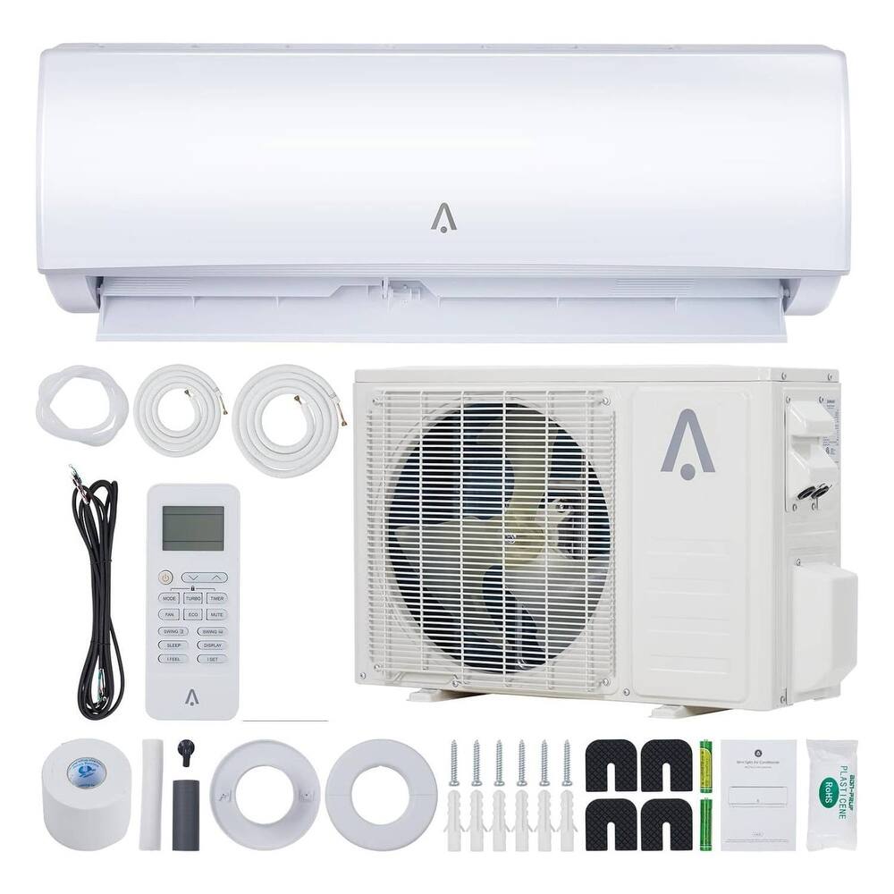 21 SEER2 24000 BTU Mini Split Wall-Mounted Air Conditioner with Heating, Rooms up to 1500 Sq.Ft. - N/A