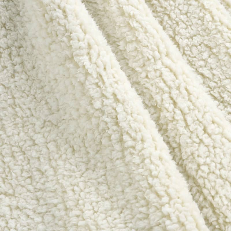 Lush Decor Sherpa Tassel Fringe Throw Blanket
