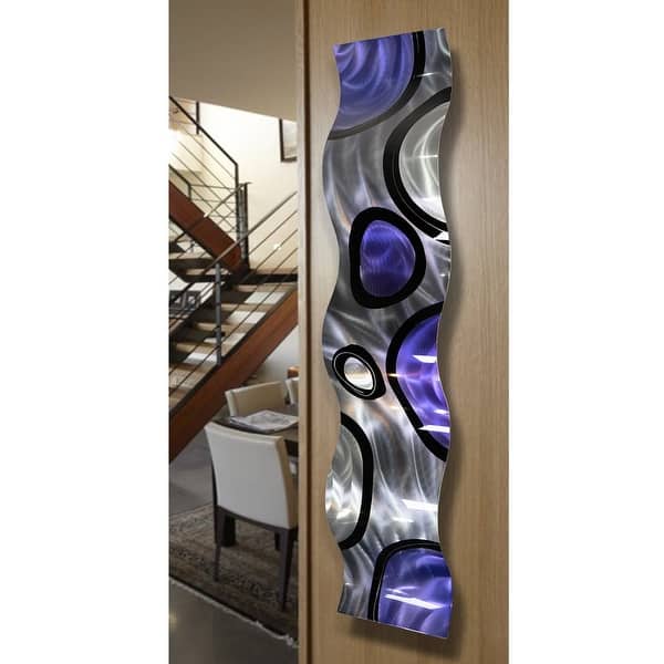 Shop Statements2000 Purple Silver Abstract Metal Wall Art Accent