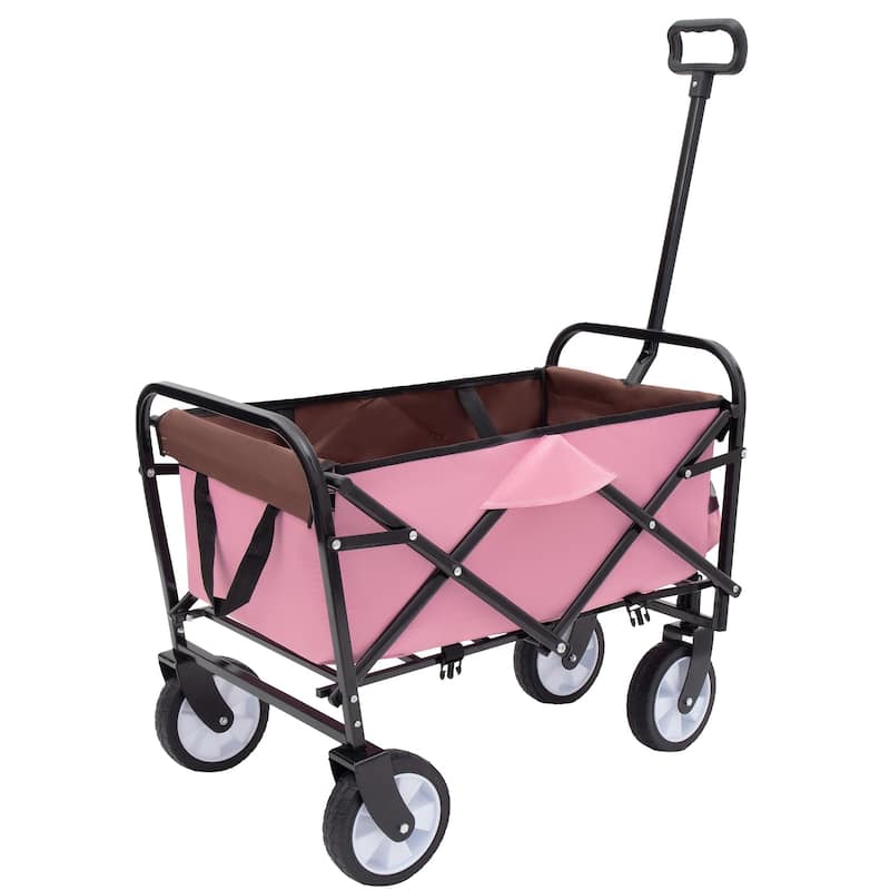 225 lb Collapsible Wagon Cart with Strapping System
