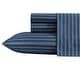 preview thumbnail 131 of 139, Nautica Cotton Percale Deep Pocket Bed Sheet Sets Full - Richmond Stripe Blue