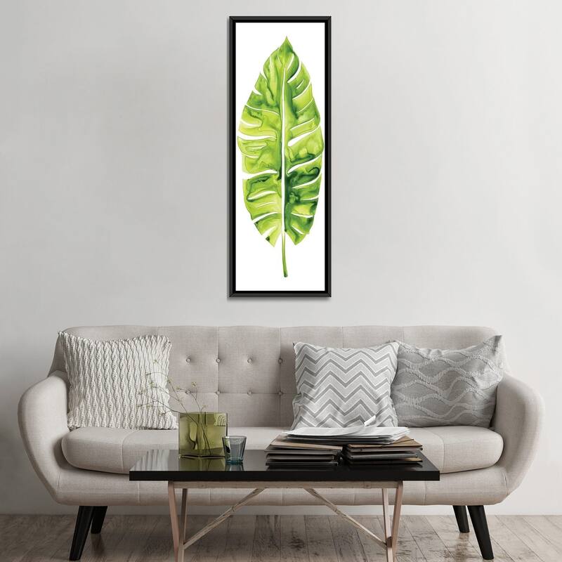 iCanvas "Banana Leaf Study I" by Grace Popp Framed Canvas Print