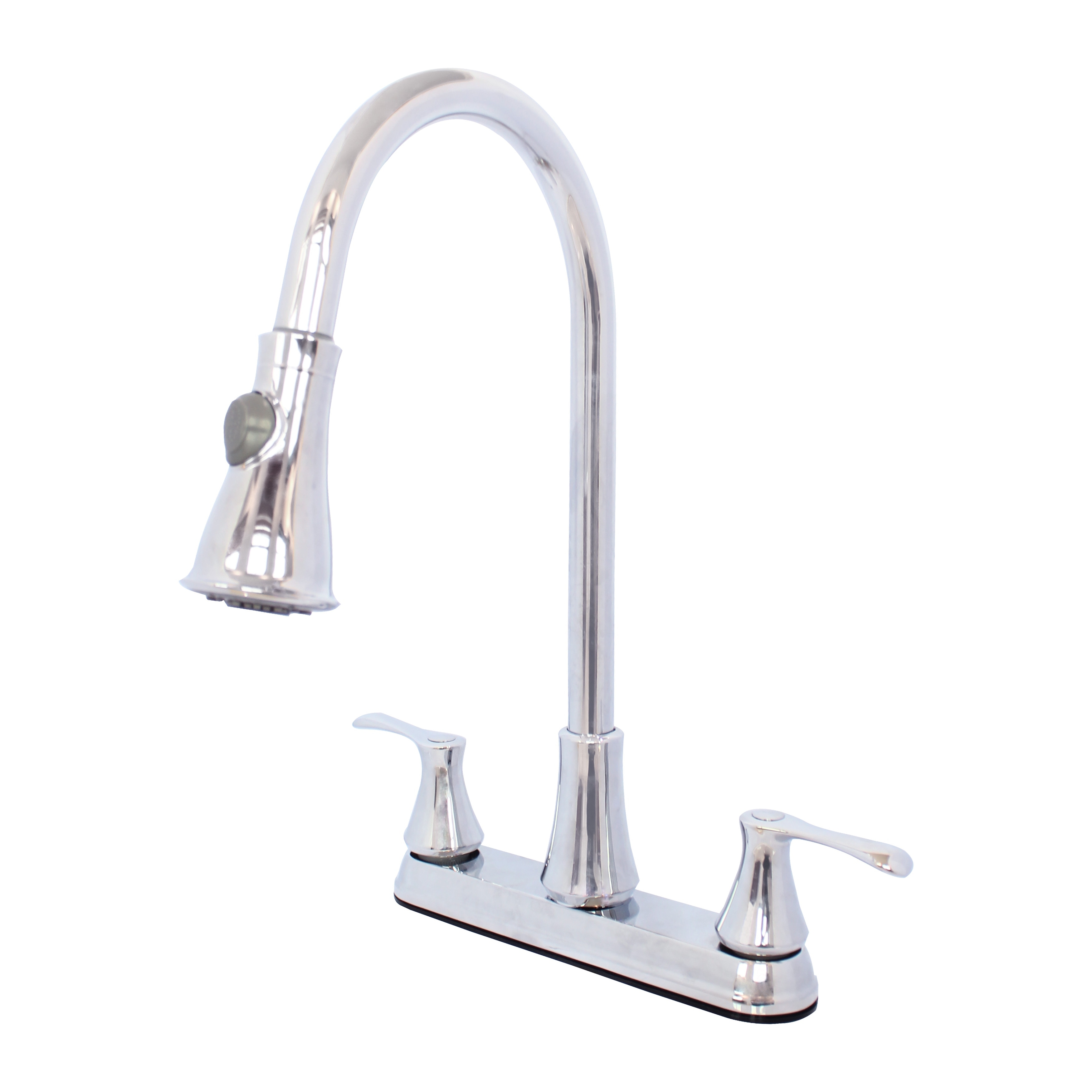 Wasserman - Kitchen Sink Faucet Double Handle Pull Down Spray in Chrome