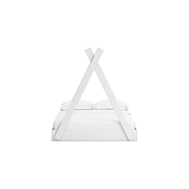 Signature Design by Ashley Hallityn White Full Tent Bed