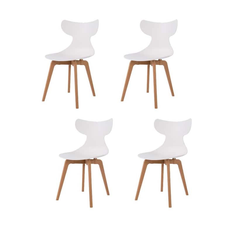 Lagoon Whale Resin Leisure Dining Chairs, Set of 4