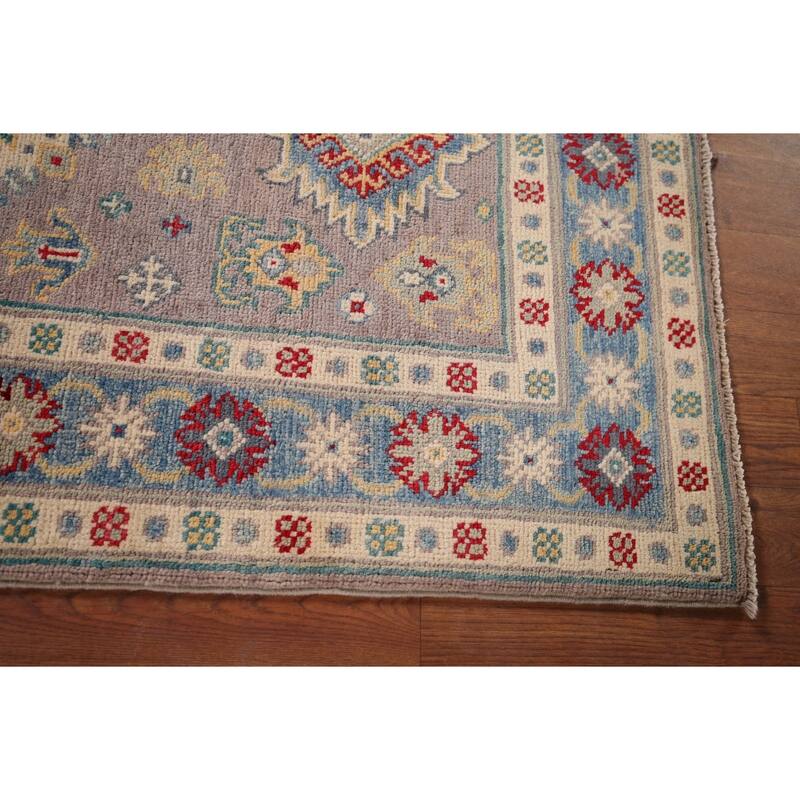 Kazak Accent Rug Handmade Oriental Beige Wool Carpet - 2'8" x 4'2"