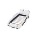 preview thumbnail 6 of 10, Creativity Kids Bed Streamline Race Car Platform Bed Twin Size Wood Slat Support with Chair Back- Shaped Headboard, 4 Wheels