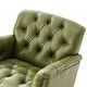 preview thumbnail 18 of 68, HULALA HOME Wemer Traditional Genuine Leather Armchair with Tufted Back