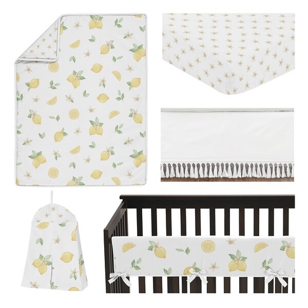 lemon nursery bedding