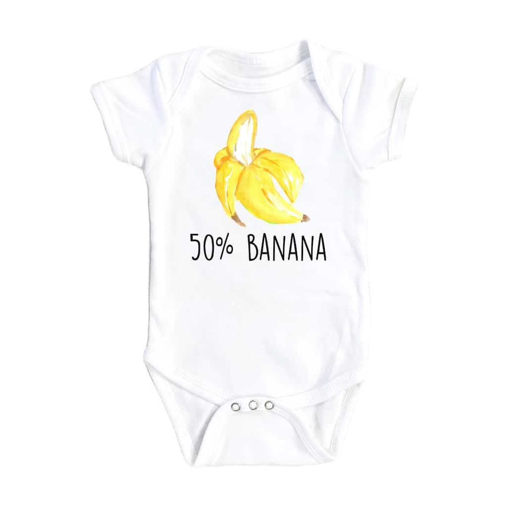 Banana 50 - Baby Boy Girl Clothes Infant Bodysuit Funny Cute Newborn