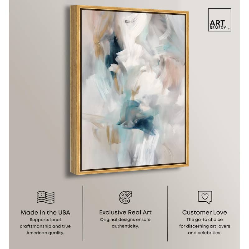 Whispering Colors III Canvas by Art Remedy