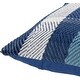 preview thumbnail 5 of 3, Artistic Weavers Lucian Handmade Blue Plaid Cotton Throw Pillow