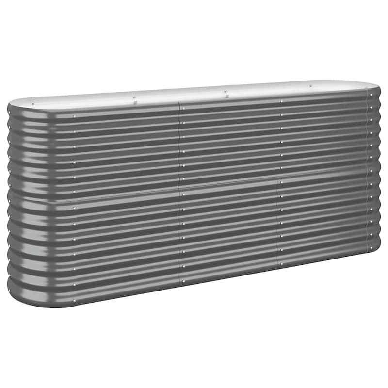 vidaXL Garden Raised Bed Patio Outdoor Raised Planter Box Powder-coated Steel