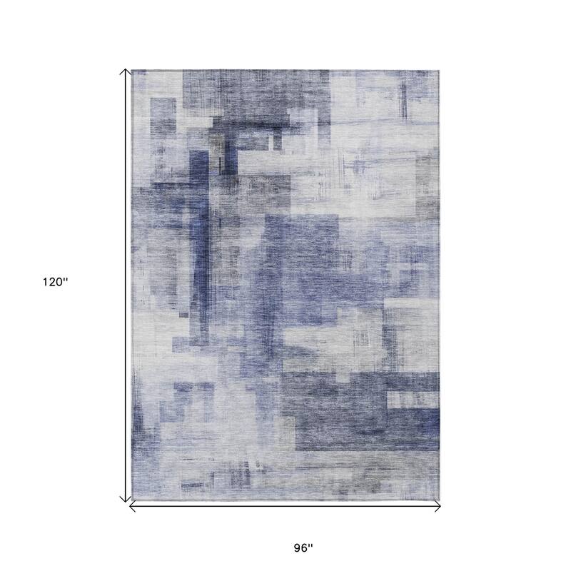 HomeRoots Abstract Transitional Rectangle Outdoor Rug