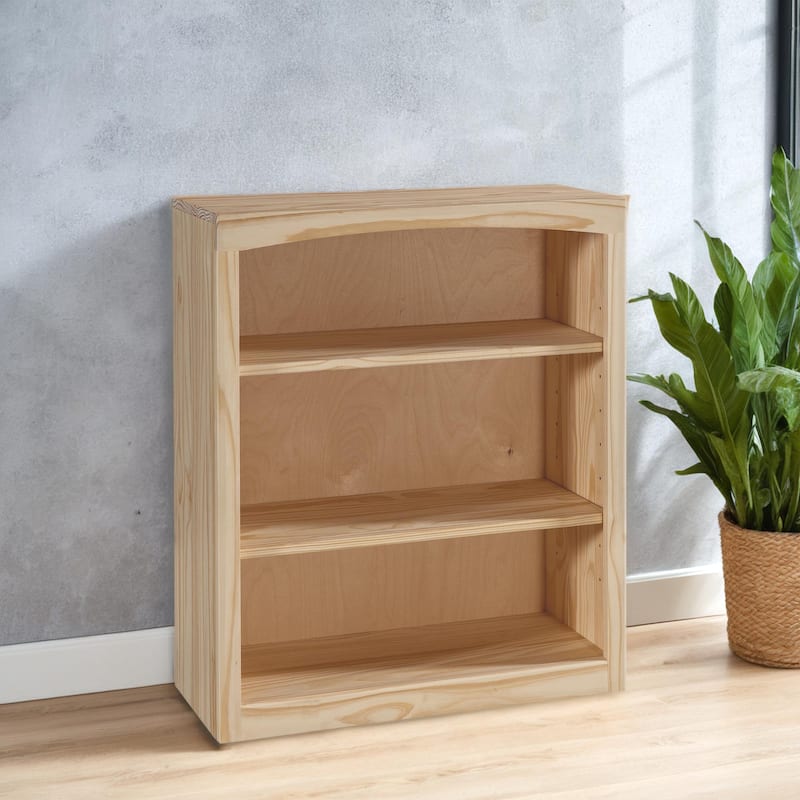Arch+Haven Unfinished Solid Pine Bookcase - 30x36