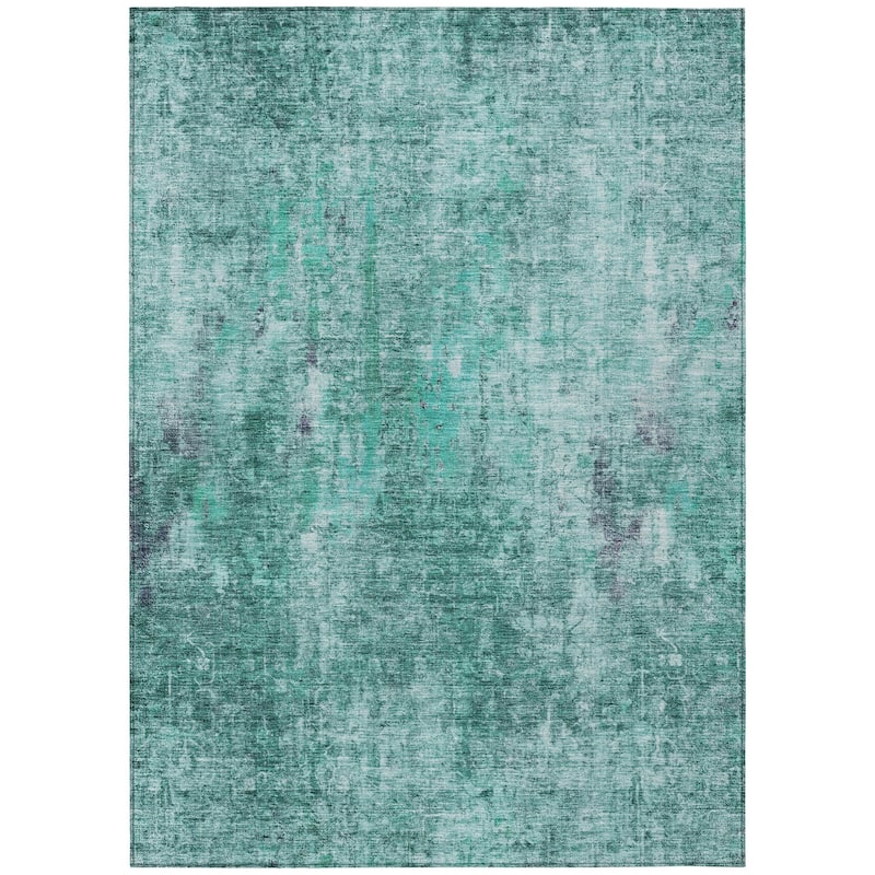 HomeRoots Abstract Transitional Rectangle Outdoor Rug