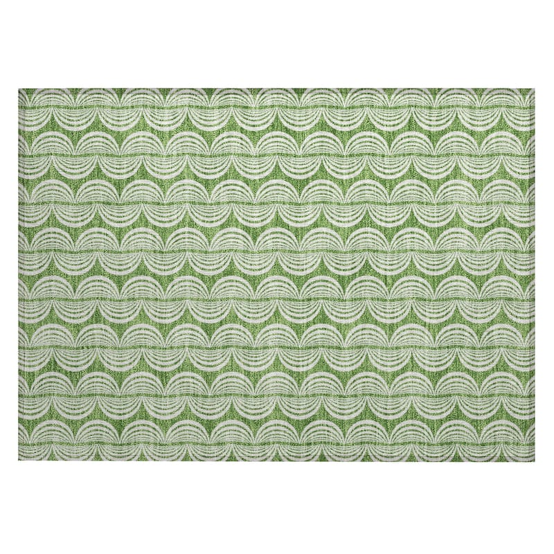 Machine Washable Indoor/ Outdoor Contemporary Chantille Rug