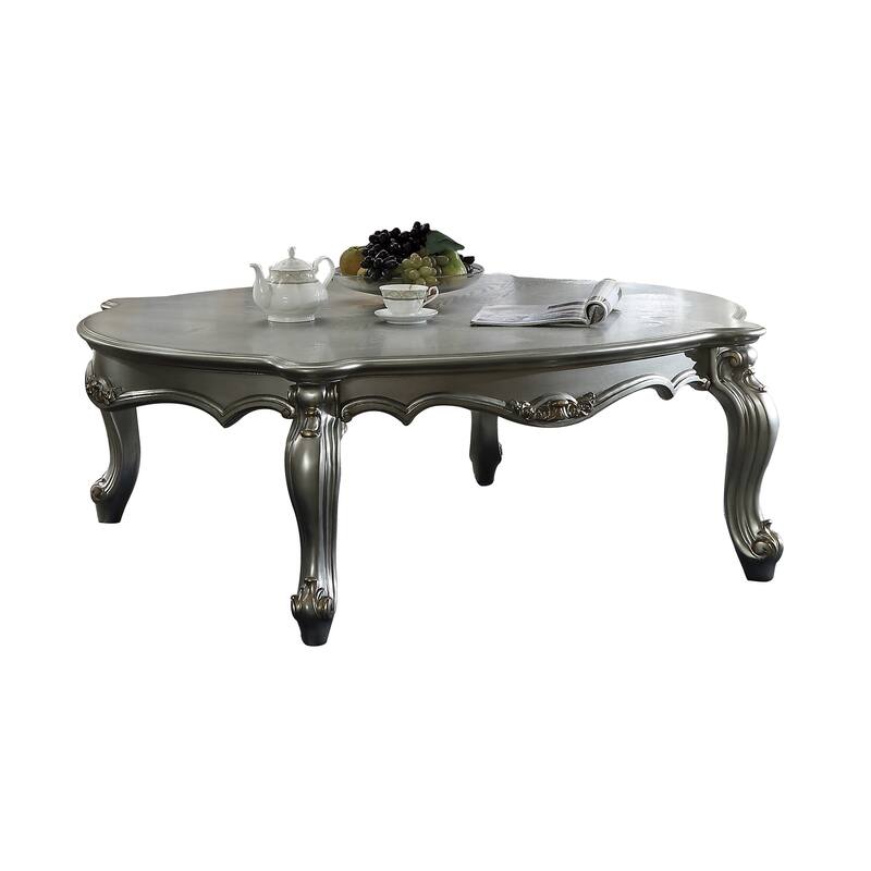Deveraux Rectangle Coffee Table - Antique Platinum
