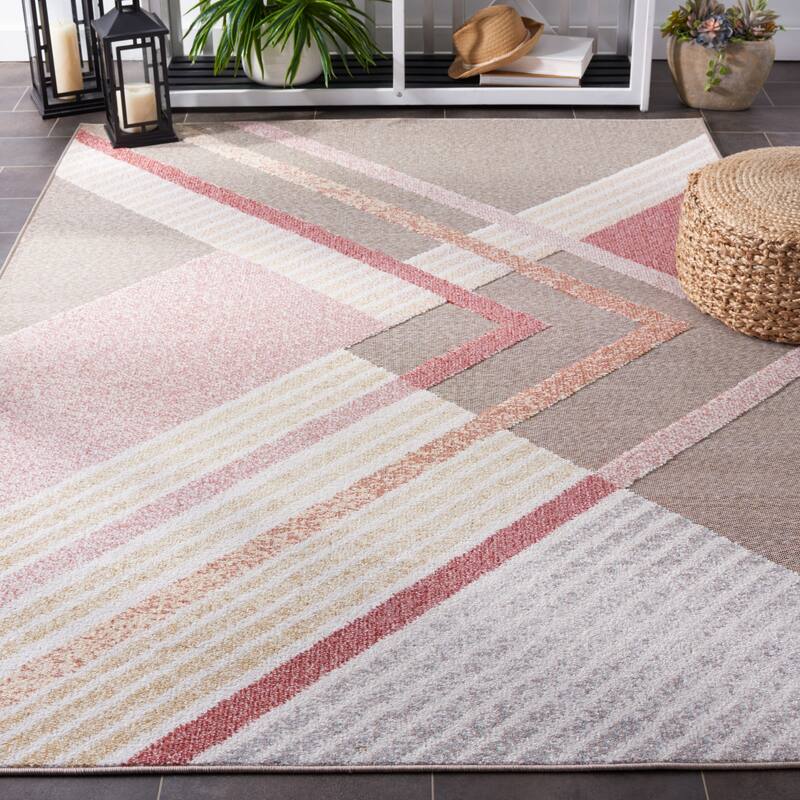 SAFAVIEH Sarasota Rista Indoor/ Outdoor Waterproof Patio Backyard Rug