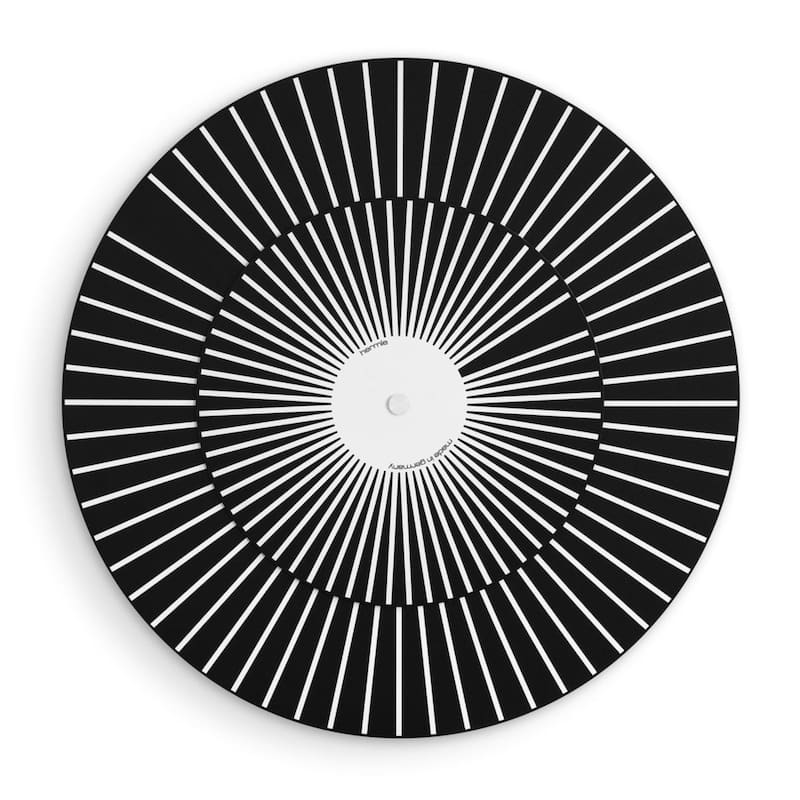 Rotating Round Wall Clock - 20" - Black and White