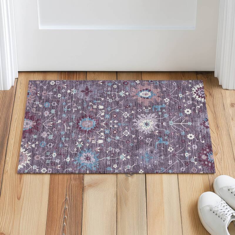 Machine Washable Indoor/ Outdoor Global Dillon Chantille Rug