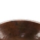 preview thumbnail 5 of 11, 19-in Oval Self Rimming Hammered Copper Sink (LO19RDB)