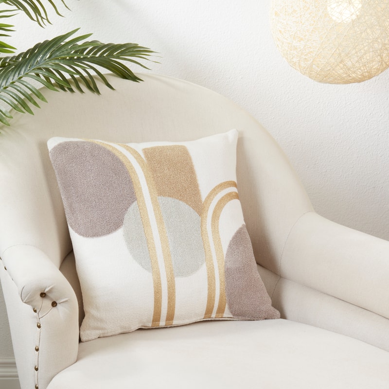 Abstract Color Play Throw Pillow