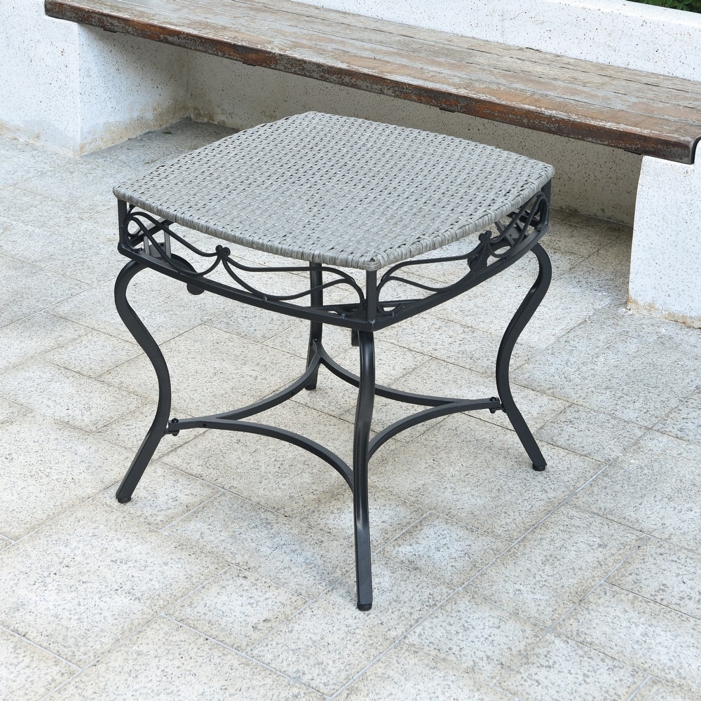 Valencia Resin Wicker Outdoor Side Table