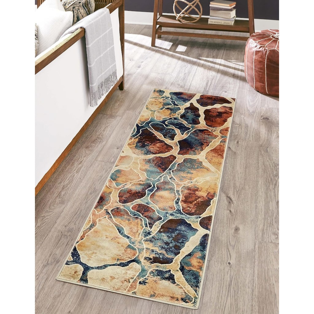 Contemporary Harrogate Collection Area Rug