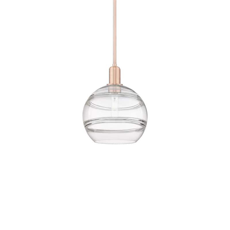 Innovations Lighting 716-1S-13-10 Rochester Pendant Rochester 10" Wide - Antique Copper / Clear