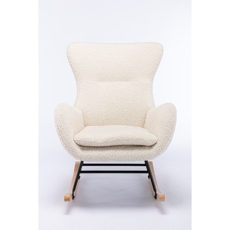 Teddy Fabric Rocking Chair Accent Chair