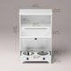 preview thumbnail 4 of 35, Roomfitters Dog Feeding Station with 2 Elevated Dog Bowls, Tilt Out Pet Feeding Cabinet Station