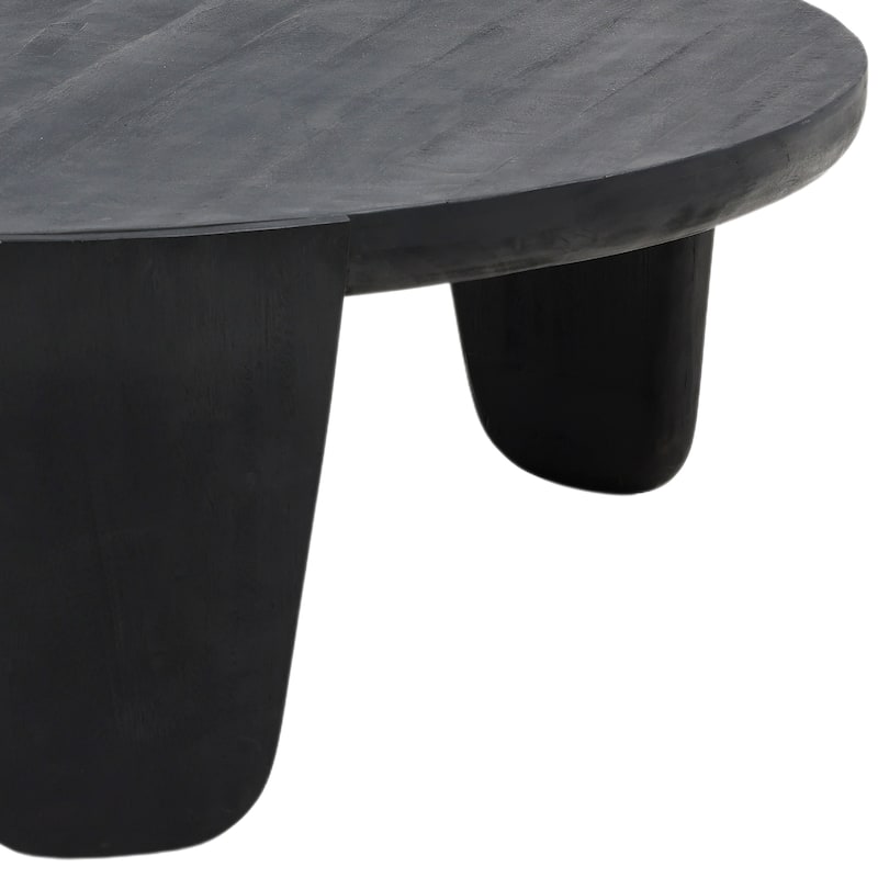 Foothill Wood Coffee Table, Black
