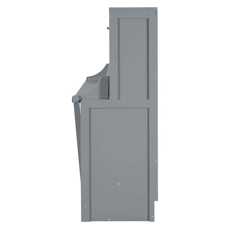Murphy Bed with Hydraulic Lift & Desk Design