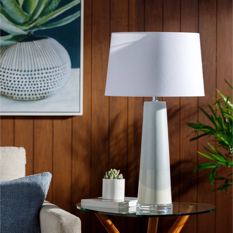 Varina Pale Blue Ceramic Table Lamp