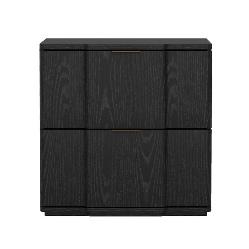 Manhattan Comfort Clive 22 Inch 2 Drawer Nightstand