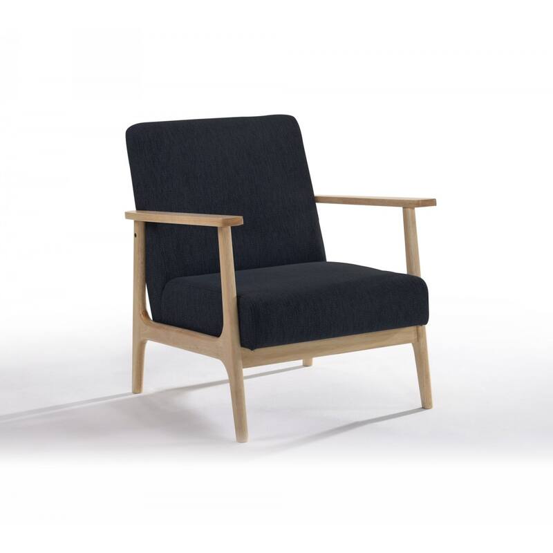 31 Inch Upholstered Armchair with Solid Wood Frame - 27.2” x 29.9” x 28.3”