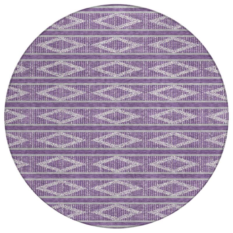 HomeRoots Geometric Transitional Rectangle Outdoor Rug