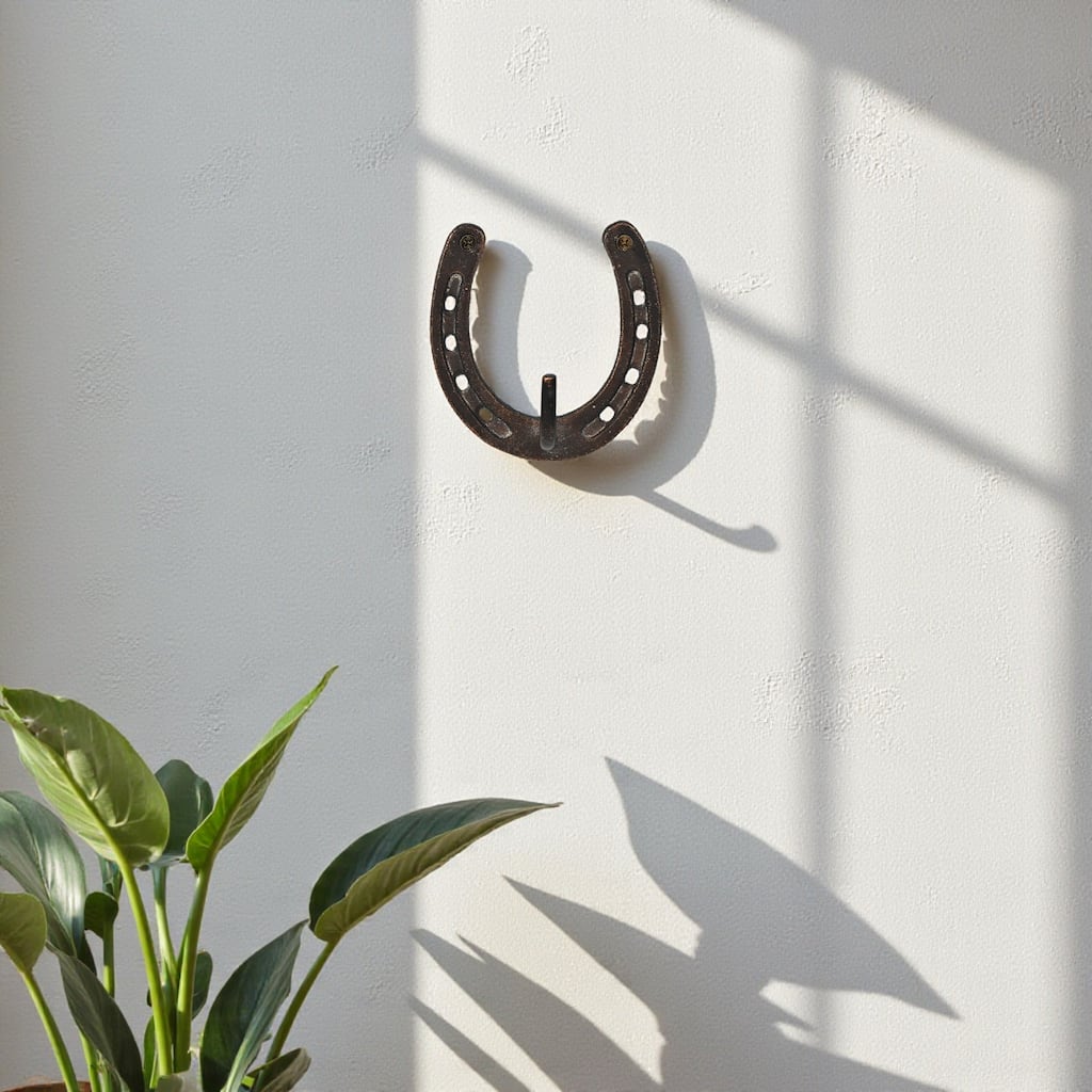 Pecara Horseshoe Cast Iron Wall Hook - N/A