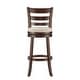 preview thumbnail 42 of 43, Verona Linen Ladder Back Swivel Bar Stool by iNSPIRE Q Classic
