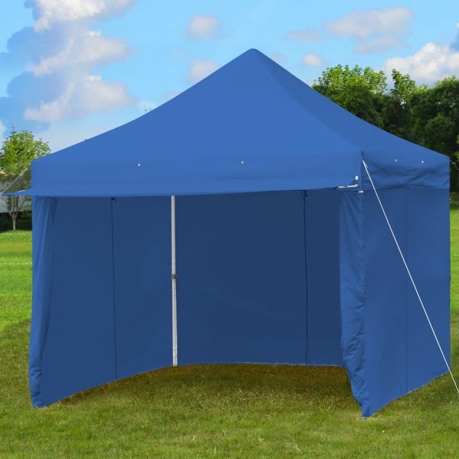Pop up Gazebo with 4 Height and Adjust Folding Awning - 10' x 10' (L x W x H)