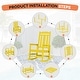 preview thumbnail 151 of 174, Outdoor Patio HDPE Rocking Chiar, Extra Wide Seat & Backrest