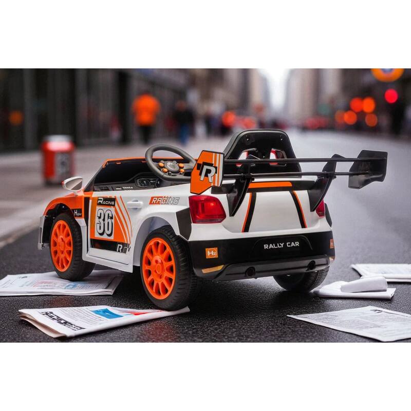 12V Kids Ride On Car with Remote Control, Dual 30W Motors, Music, LED Lights, Seat Belt & Shock Absorbers, Ages 5-8