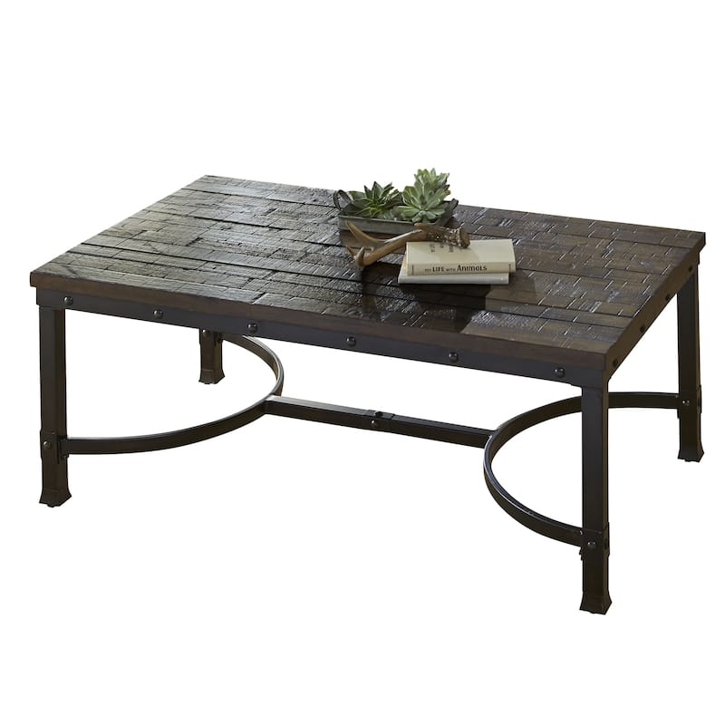 Steve Silver Austin Industrial 48-Inch Rectangle Coffee Table