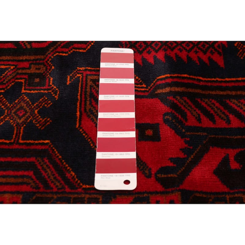 Teimani Red Rug 3'9" x 7'7" - 3'9 x 7'7